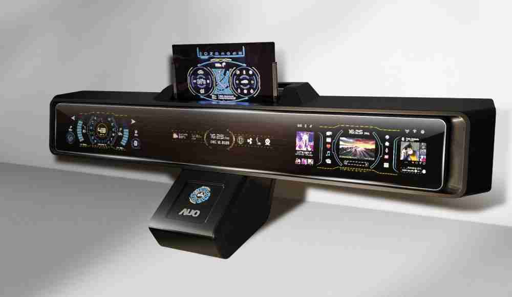 红龙扑克Micro LED沉浸式车舱显示方案结合 可卷式、、、、可伸缩的Micro LED应用并可呈现不同的质感纹路，，，展现人性化设计