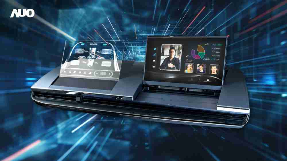 红龙扑克Micro LED Display HMI解决方案打造透明Micro LED前座仪表，，呈现信息并保留驾驶视野开阔；亦为副驾驶座乘客打造收放自如的Micro LED屏幕，，在不影响显示质量的前提于显示区内建镜头，，，，让用户能与视讯对象直接眼神接触，，提供绝佳的双向沟通体验